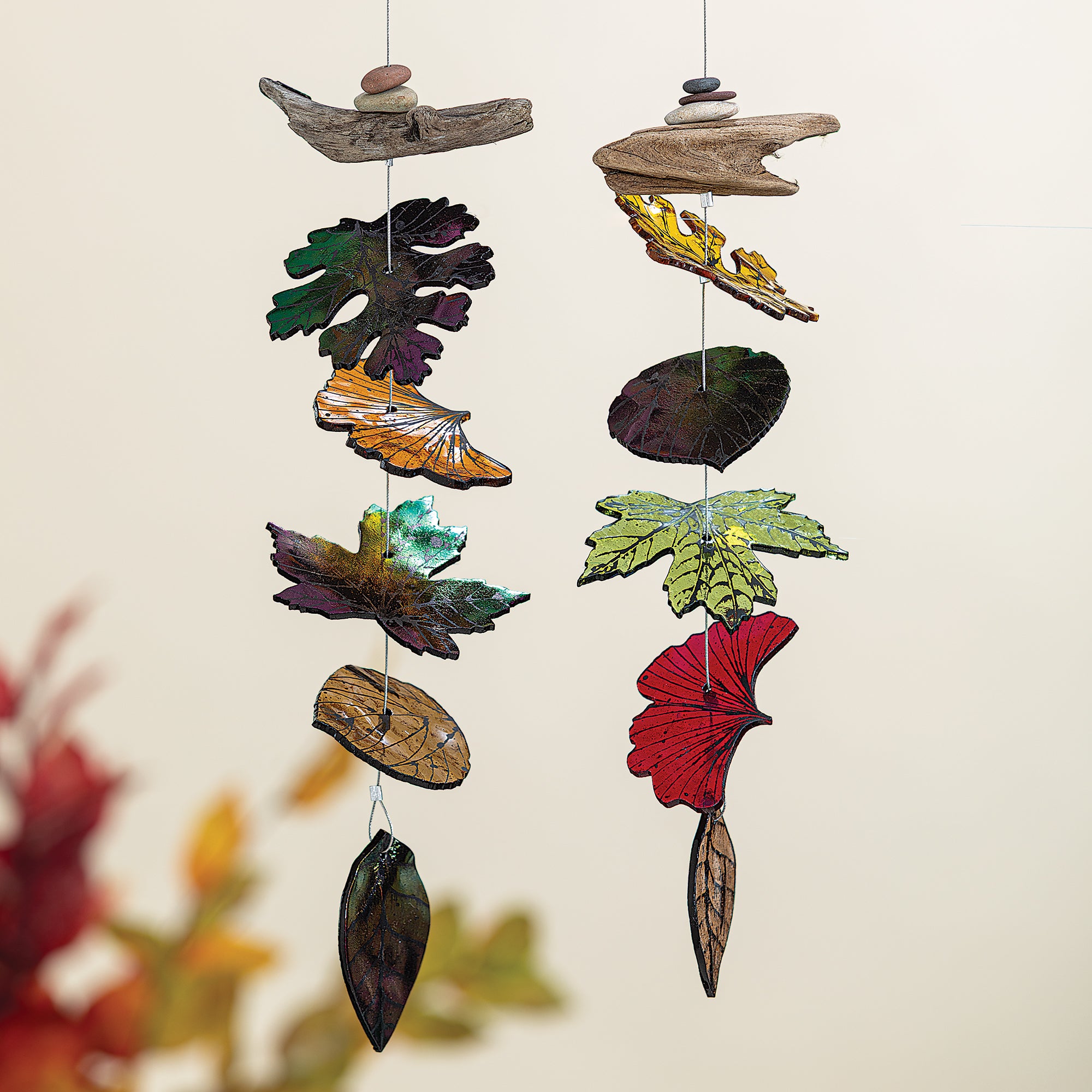 Stained Glass Leaf Strand