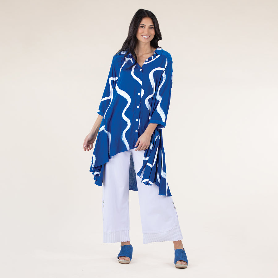 Balinese Cobalt Tunic