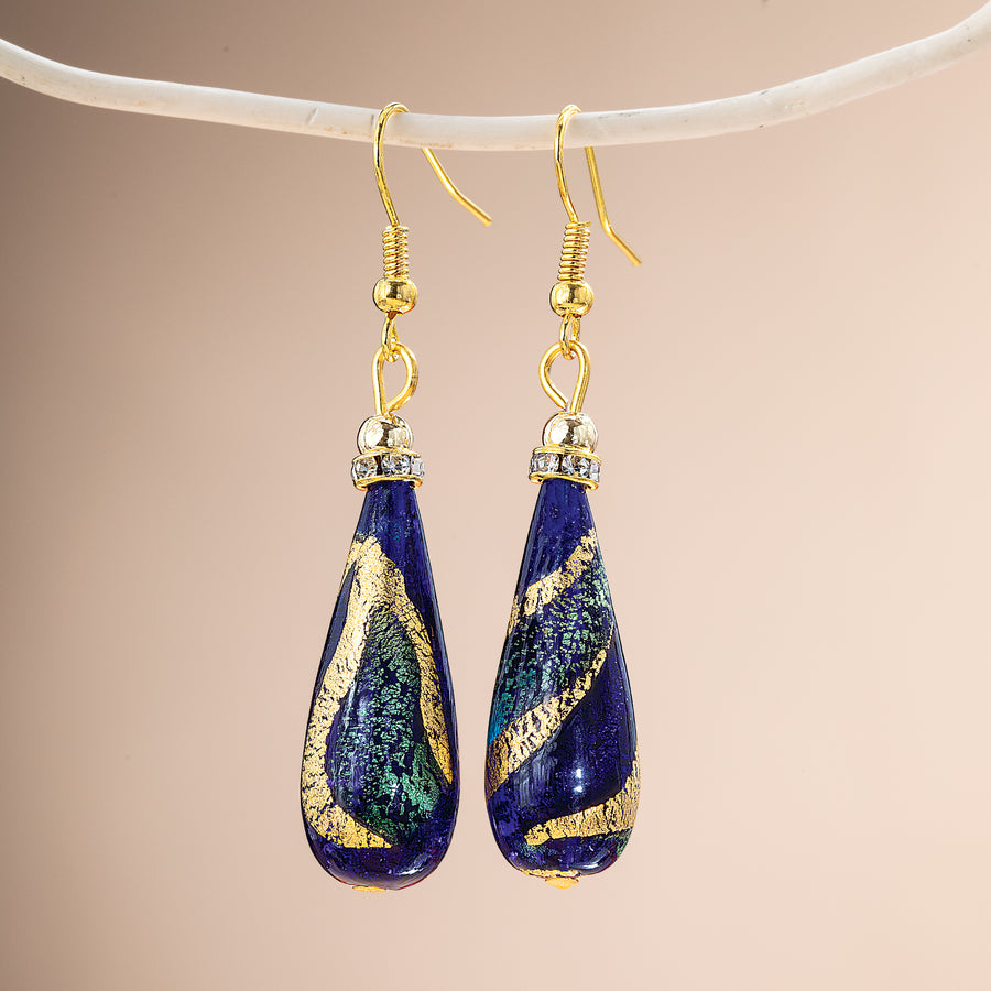 Murano Glass Tuscan Teardrop Earrings (Preorder)