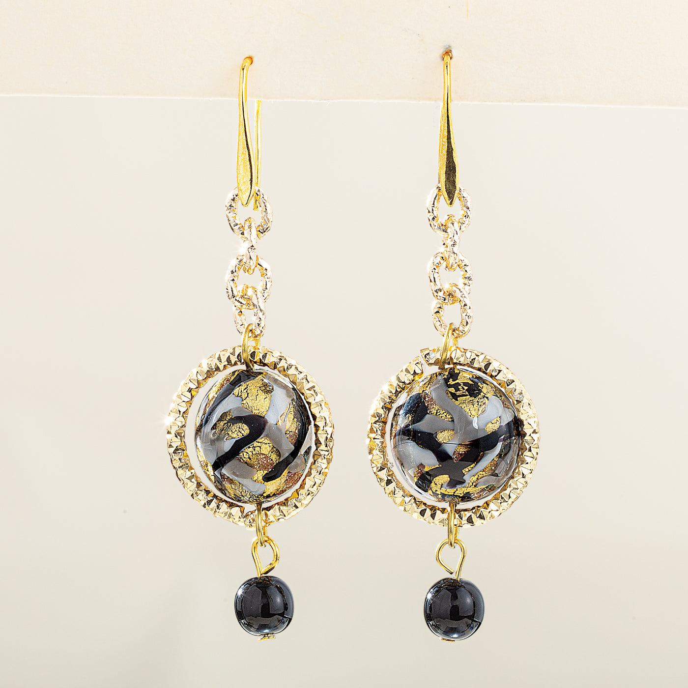 Pianeti Vorticosi Murano Glass Earrings