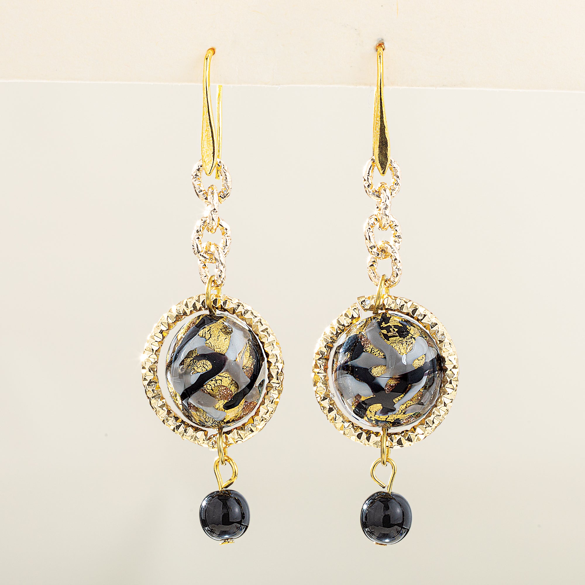 Pianeti Vorticosi Murano Glass Earrings