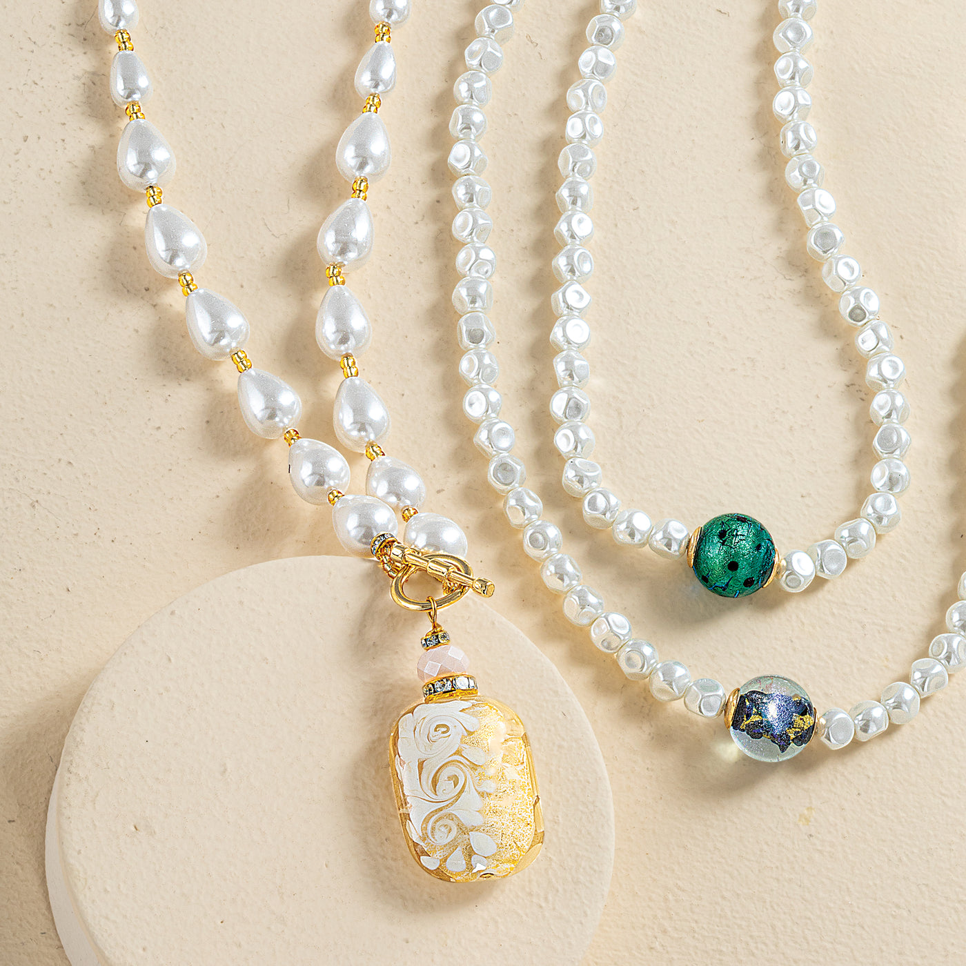 Murano Glass Classic Elegance Pendant Necklace