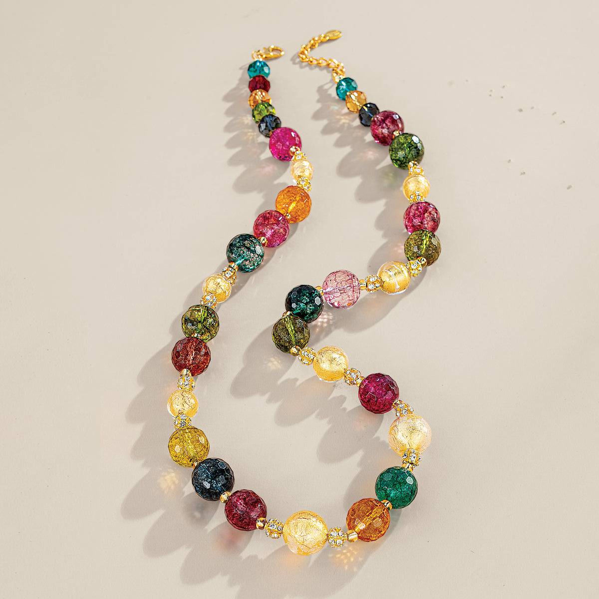 Murano Glass Jewel-Tone Joy Necklace (Preorder)