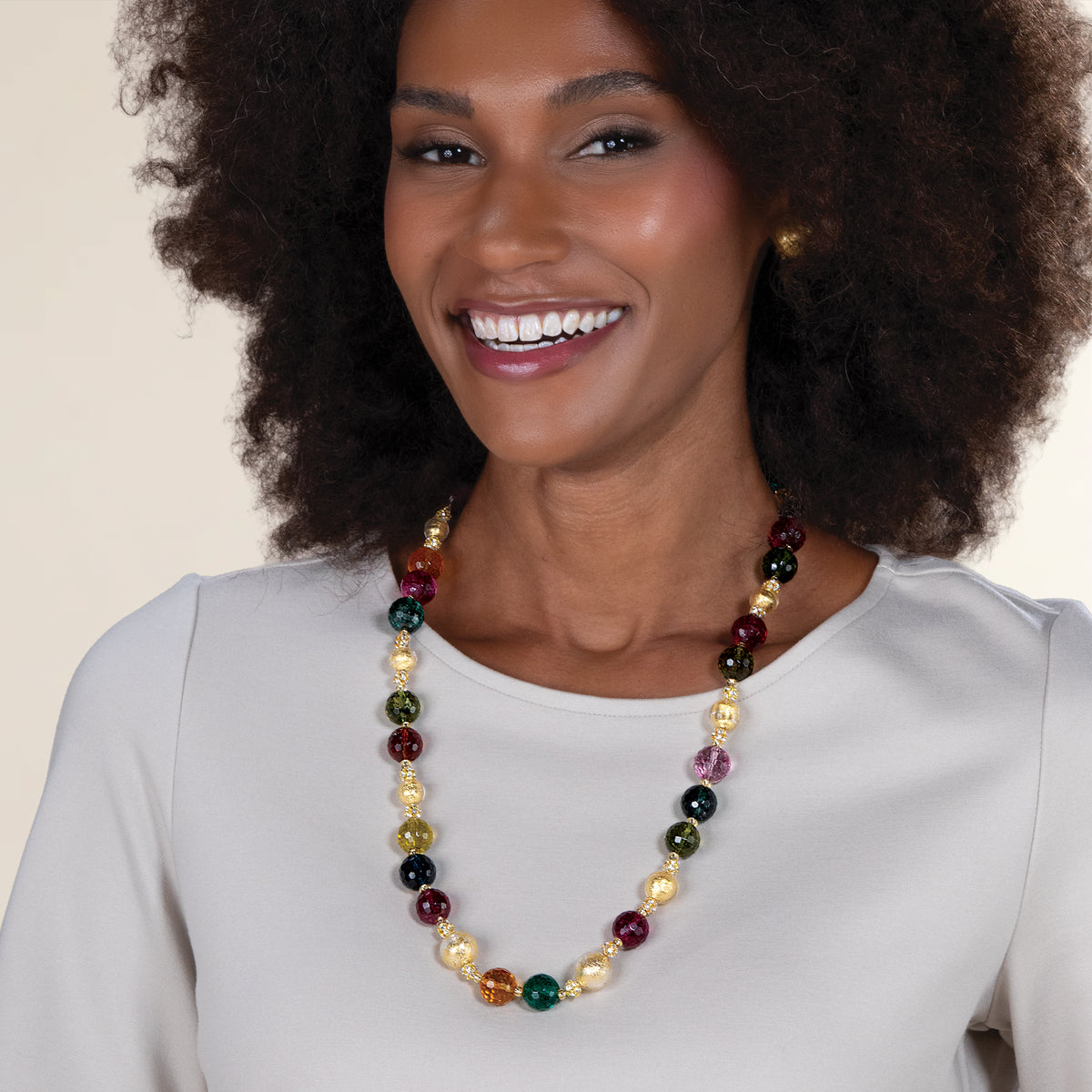 Murano Glass Jewel-Tone Joy Necklace (Preorder)