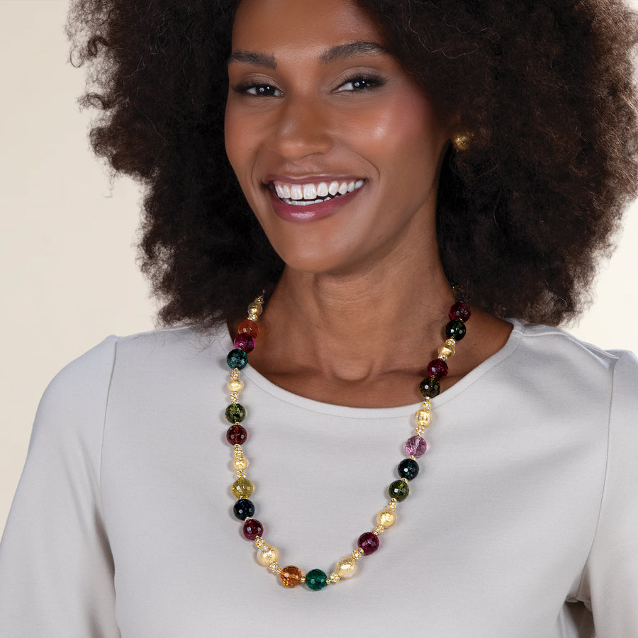 Murano Glass Jewel-Tone Joy Necklace (Preorder)