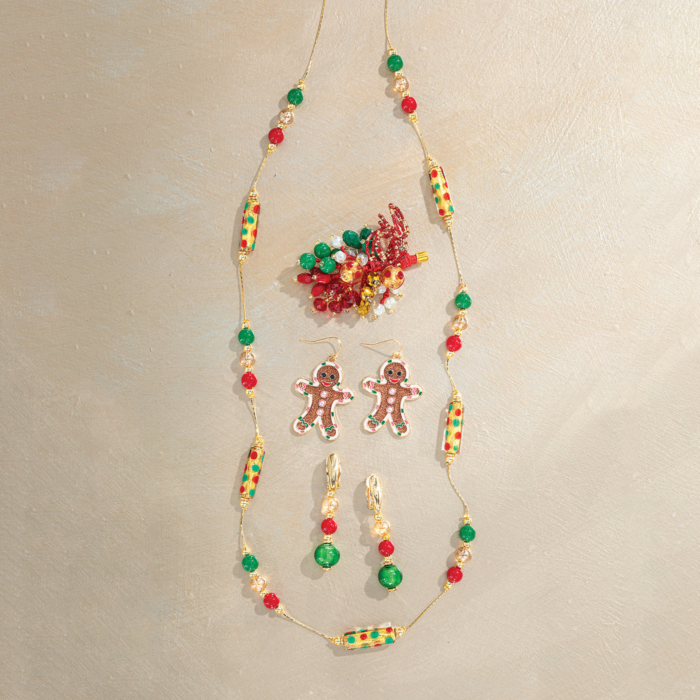 Iced Gingerbread Earrings