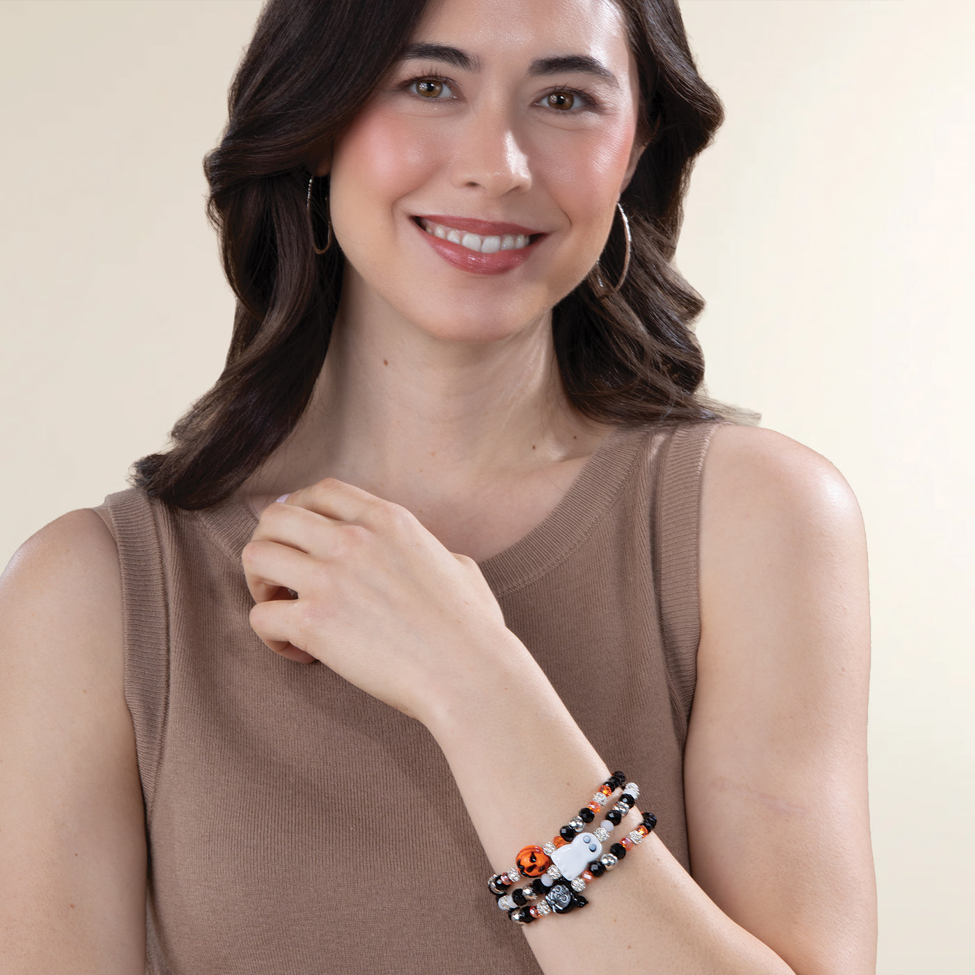 Murano Glass Halloween Bracelets, Set of 3 (Preorder)
