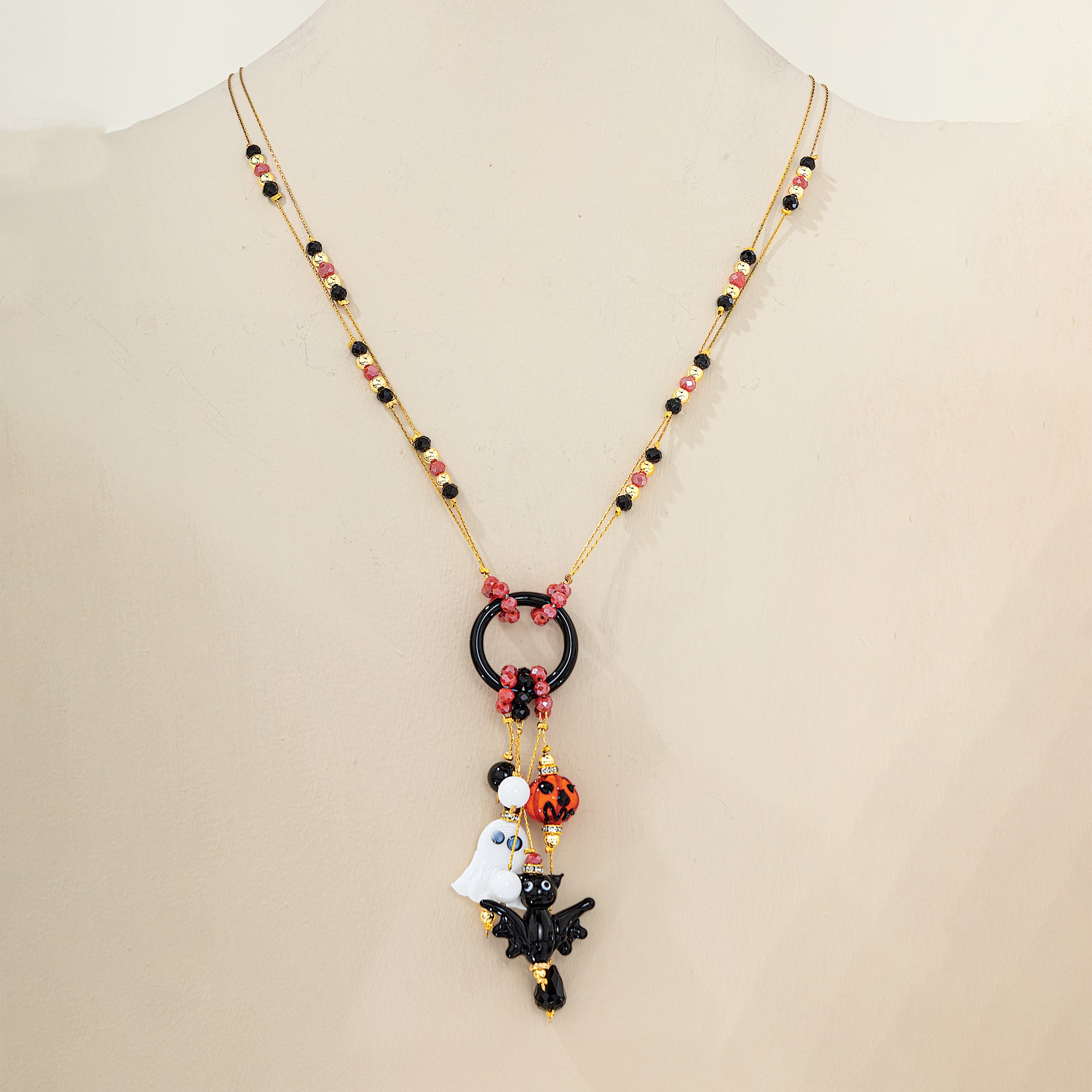 Murano Glass Spellbinding Charming Pendant Necklace (Preorder)