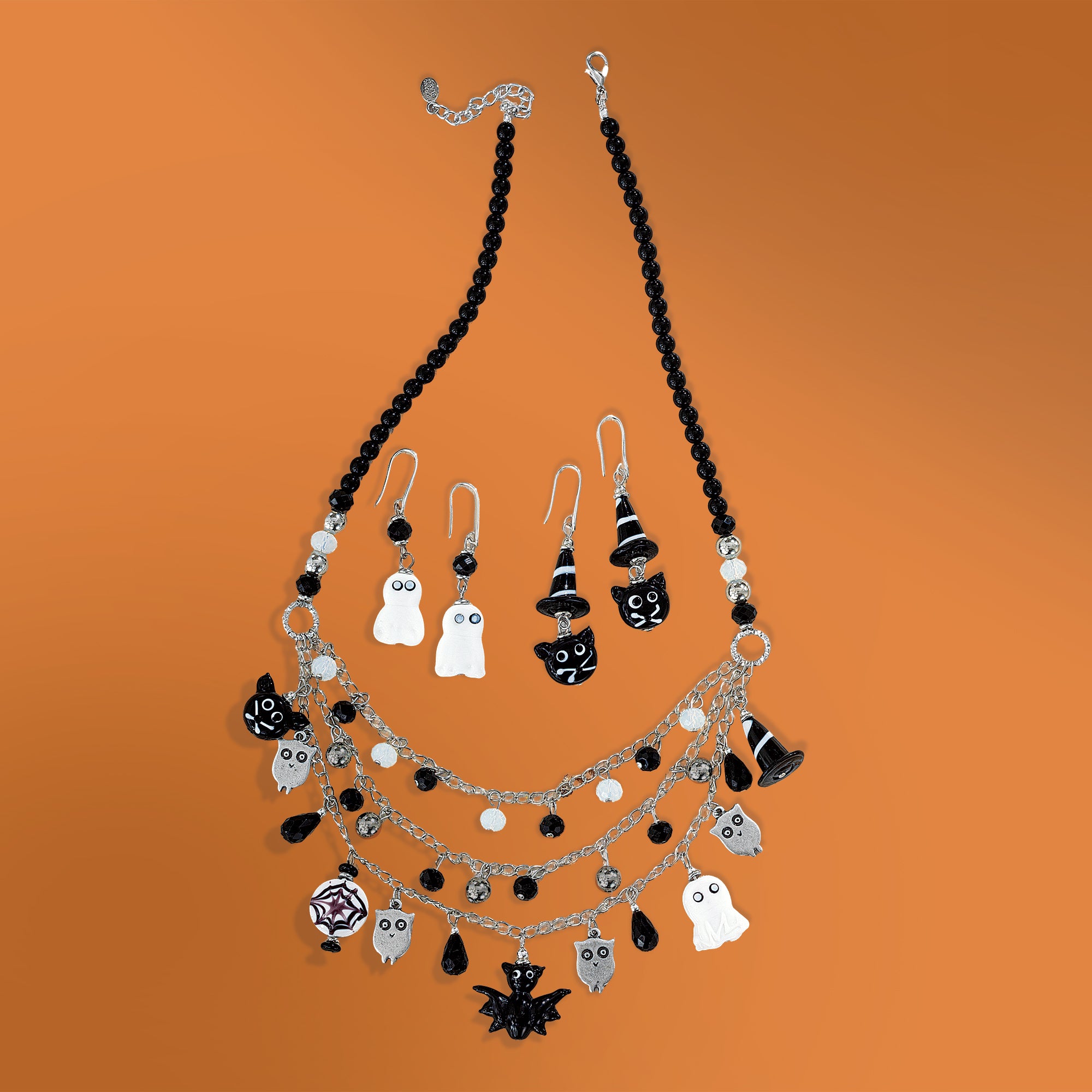 Murano Glass Glamorous Ghost Earrings (Preorder)