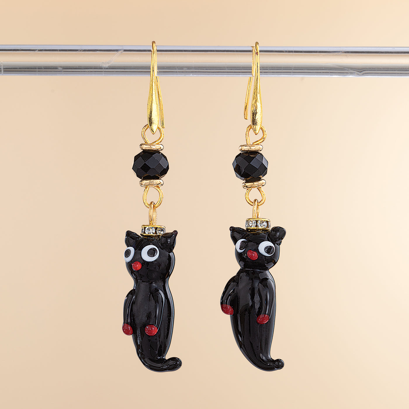 Murano Glass Cat Fish Earrings (Preorder)