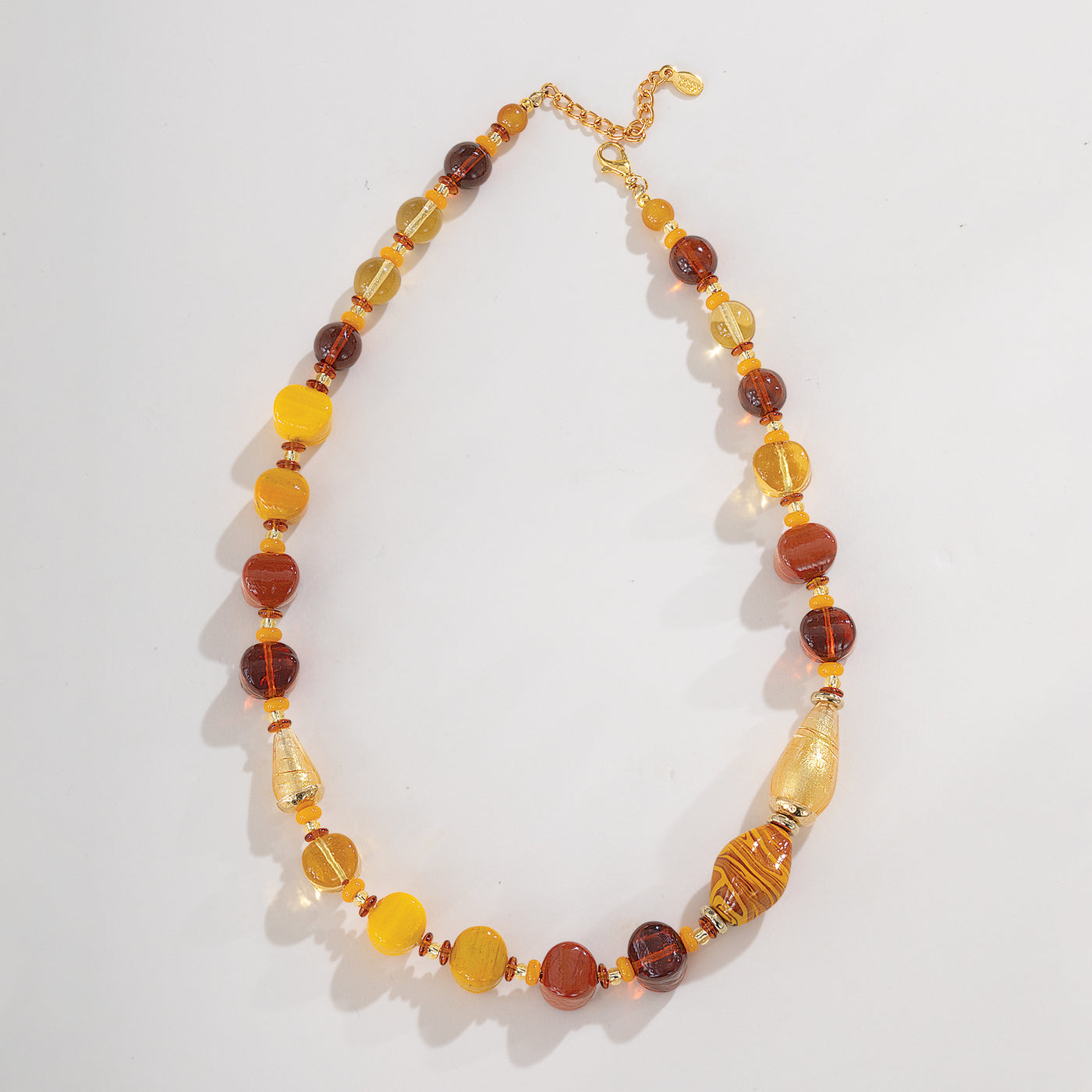 Murano Glass Shimmering Sunrise Necklace (Preorder)