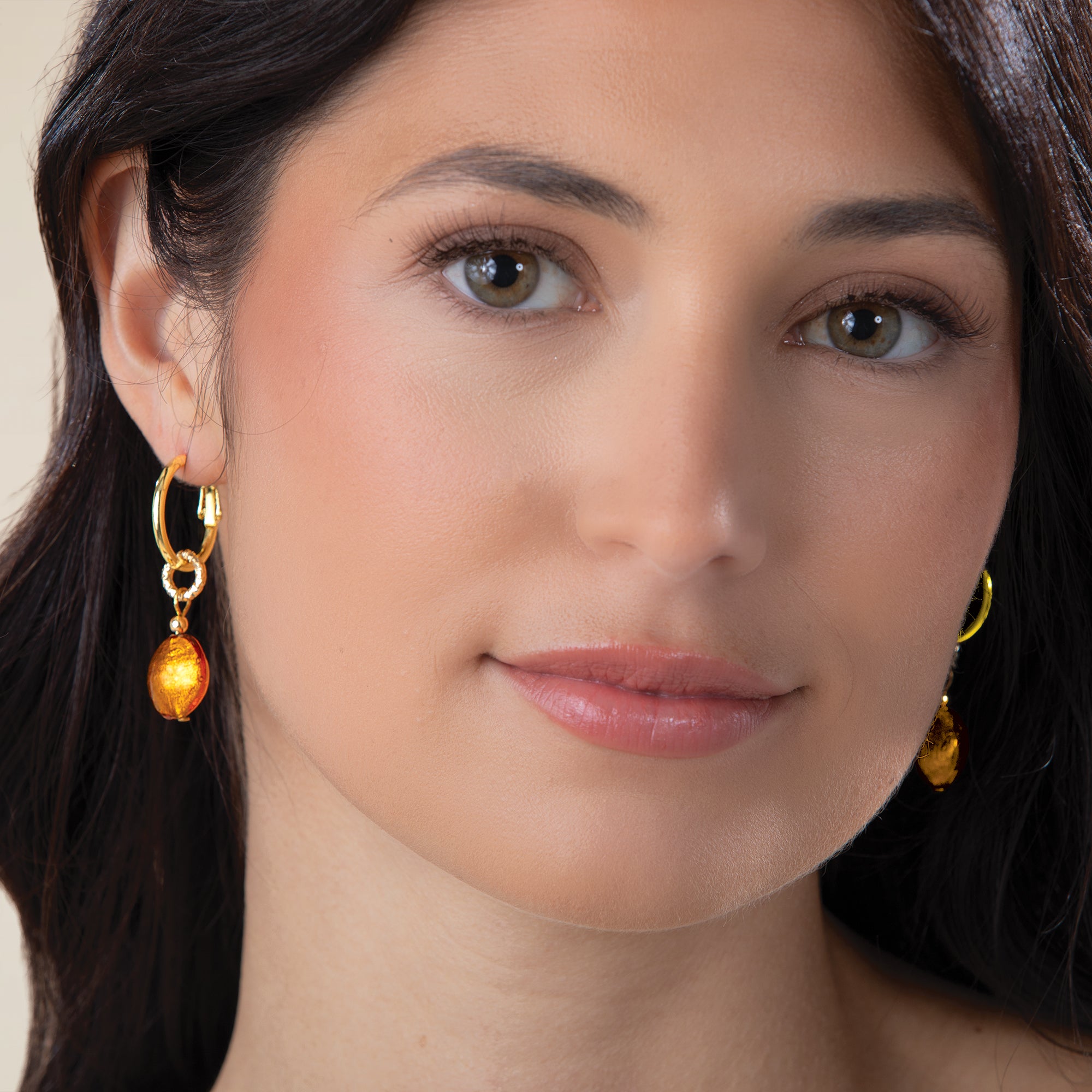 Murano Glass Multi-Way Interchangeable Hoop Earrings (Preorder)