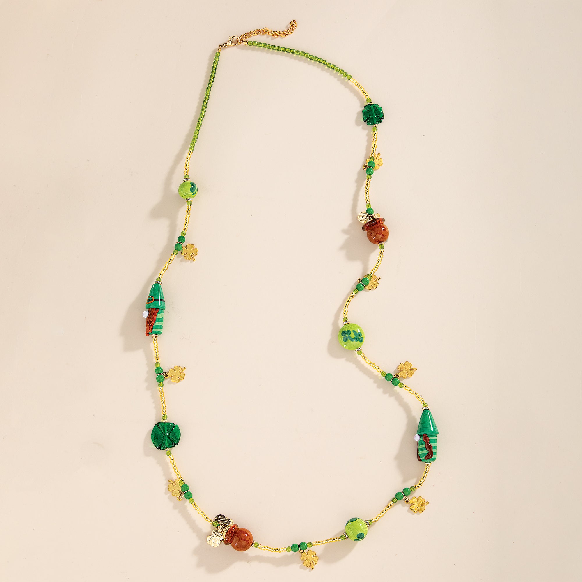 Murano Glass Clover Charmed Necklace