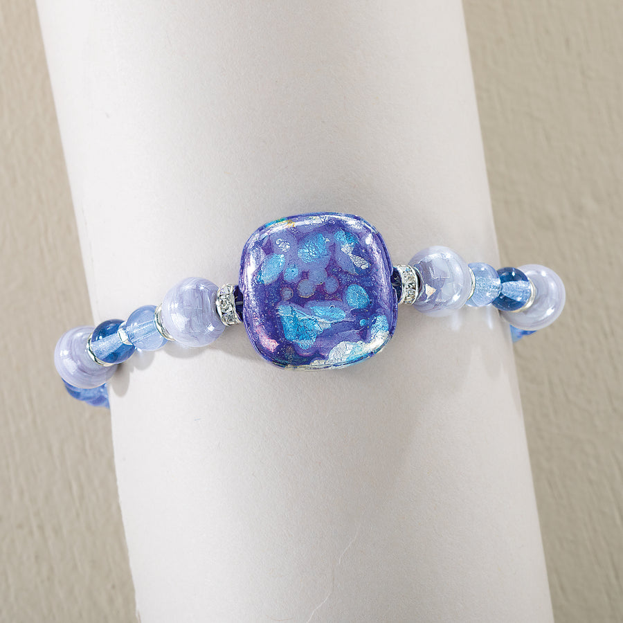 Sicilian Waters Murano Glass Blue Bracelet