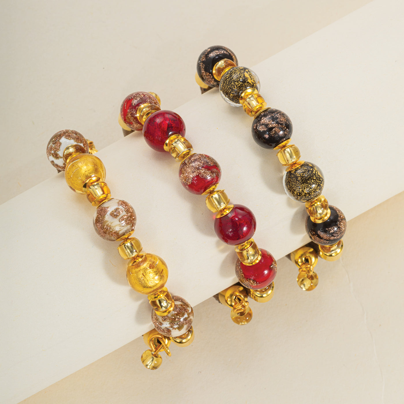 Murano Glass Black Cielo Notturno Bracelet