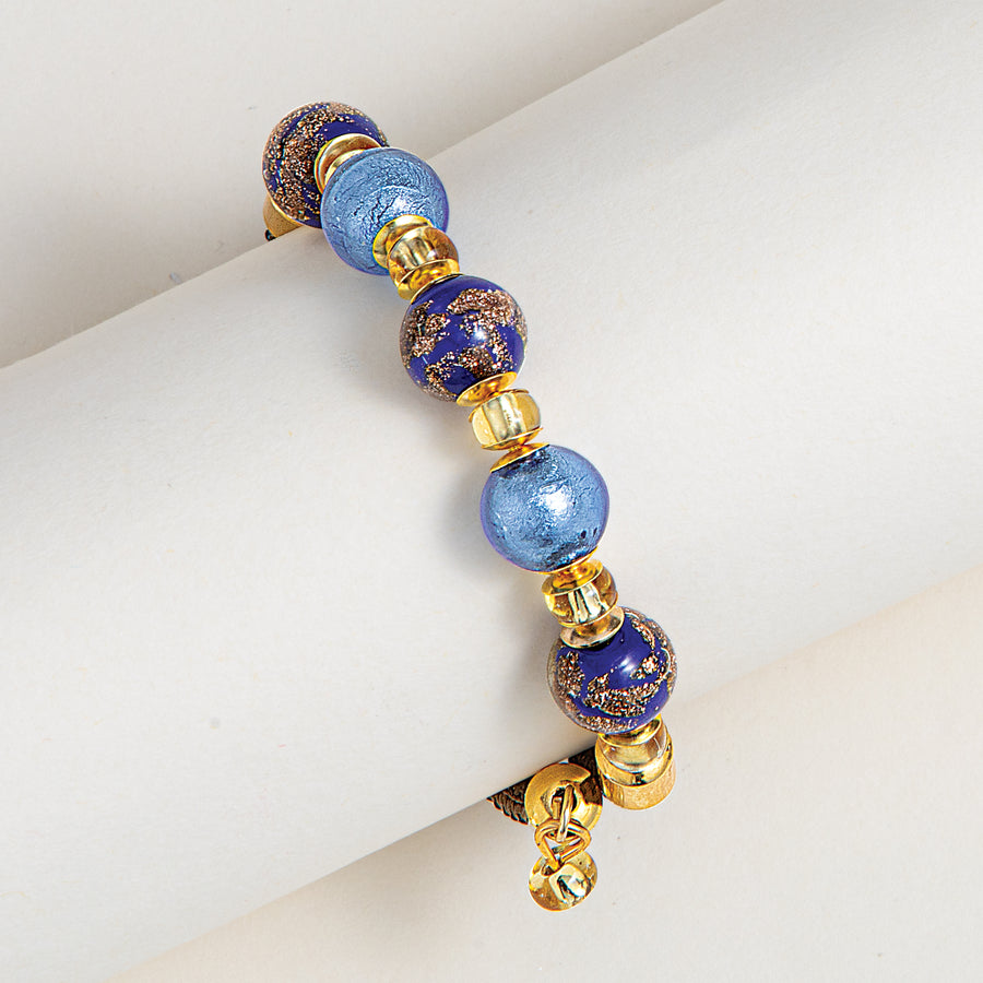Murano Glass Cielo Notturno Cobalt Bracelet