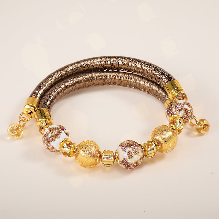 Murano Glass Gold Cielo Notturno Bracelet