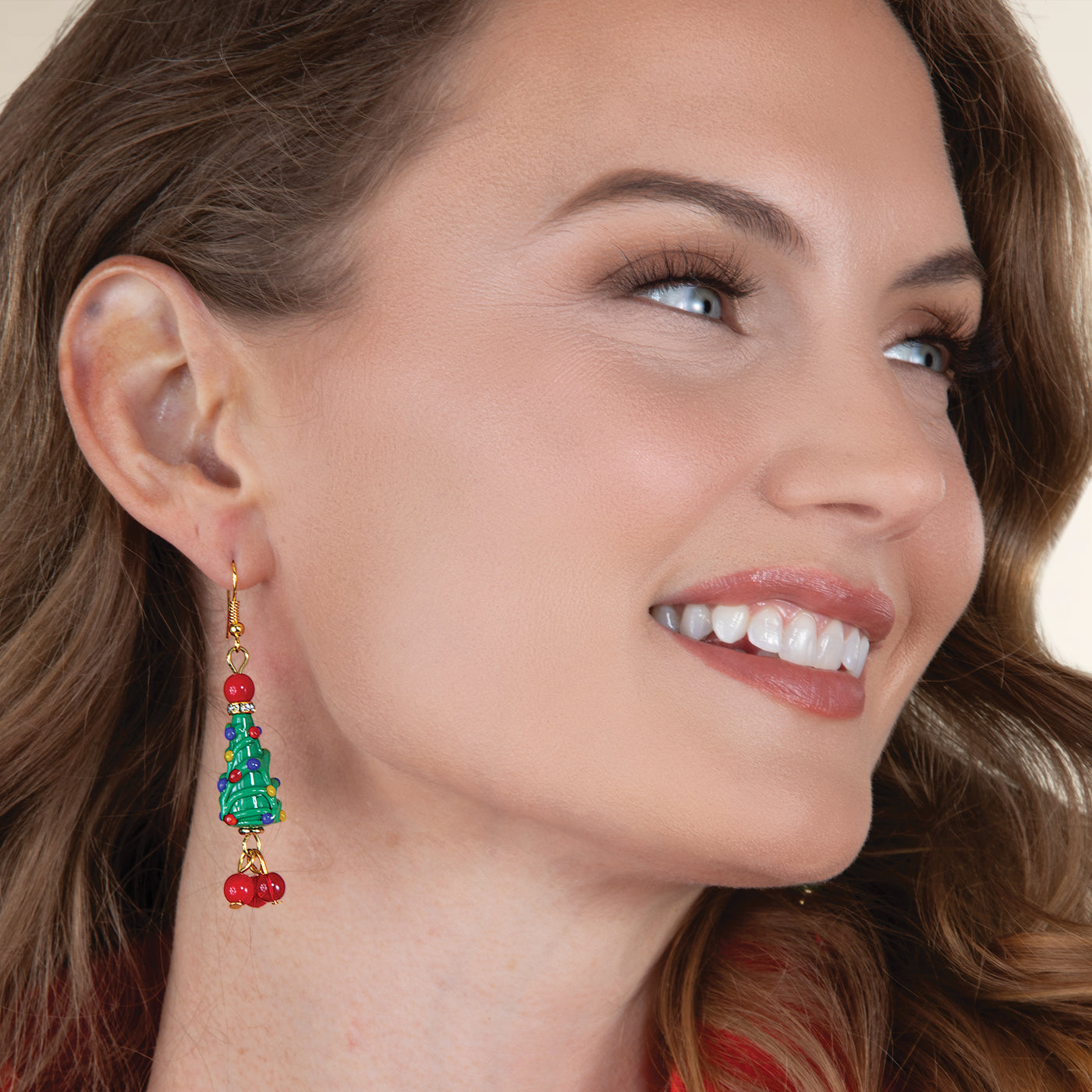 Murano Glass Dotted Tree Earrings