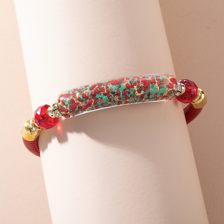 Murano Glass Christmas Confetti Bracelet (Preorder)