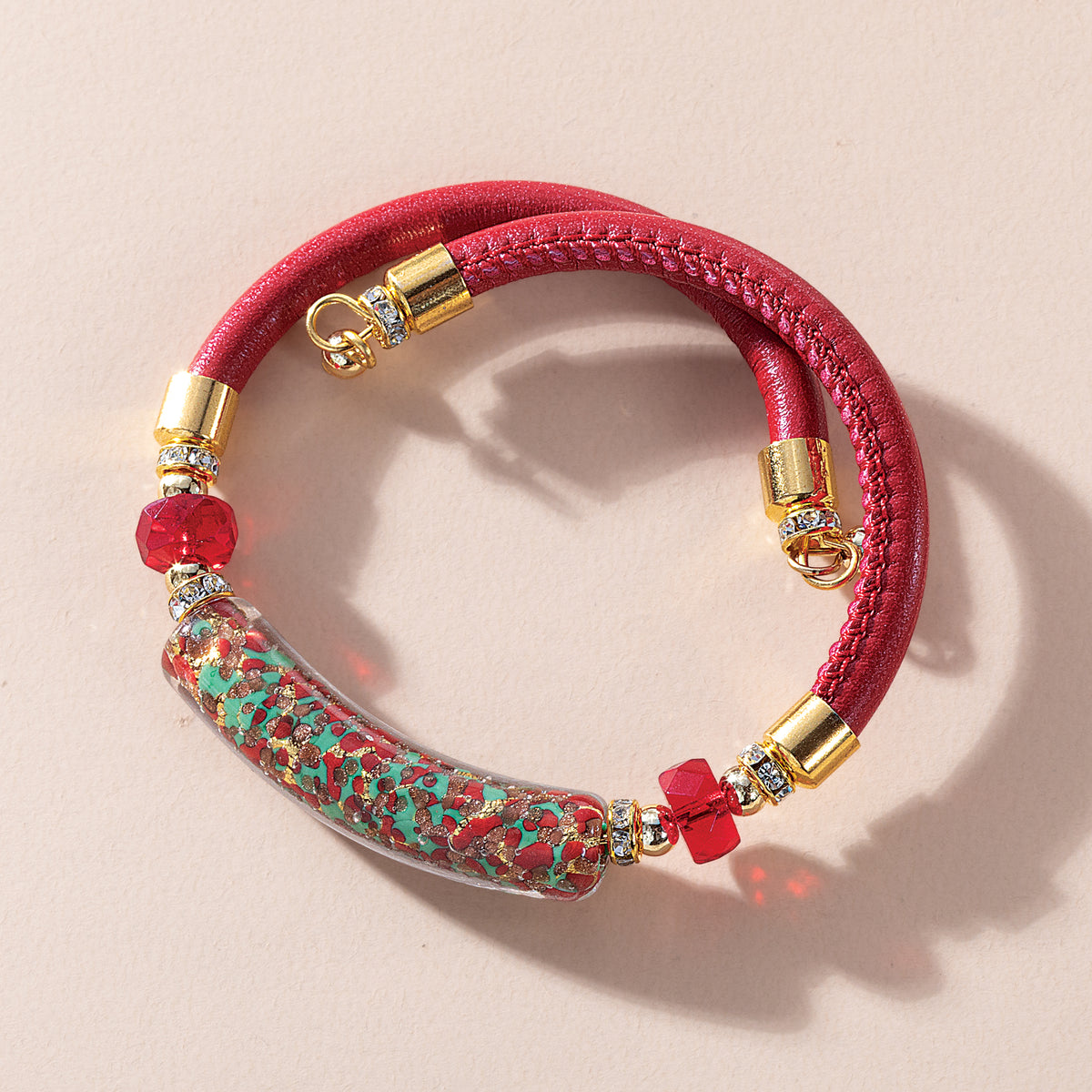 Murano Glass Christmas Confetti Bracelet (Preorder)