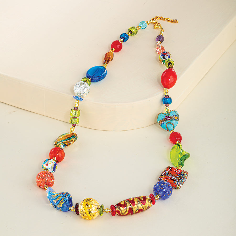 Eclectic Elegance Murano Glass Necklace