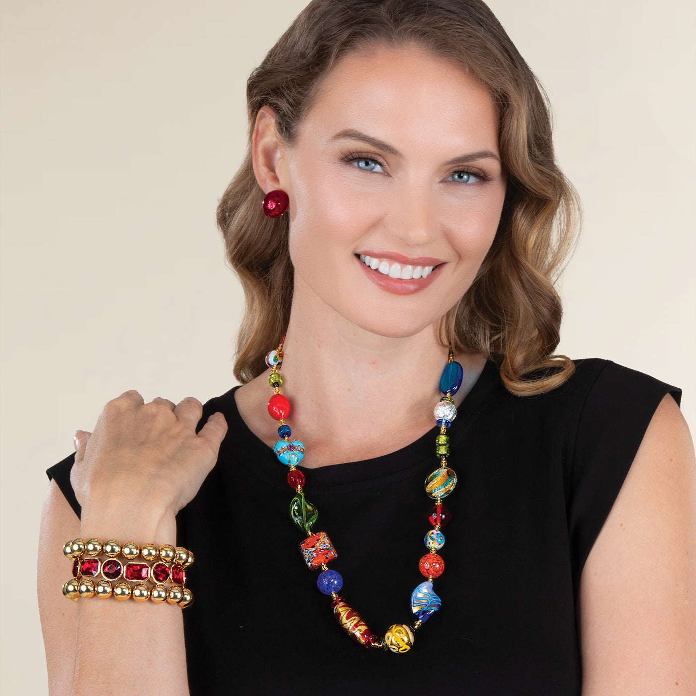 Eclectic Elegance Murano Glass Necklace