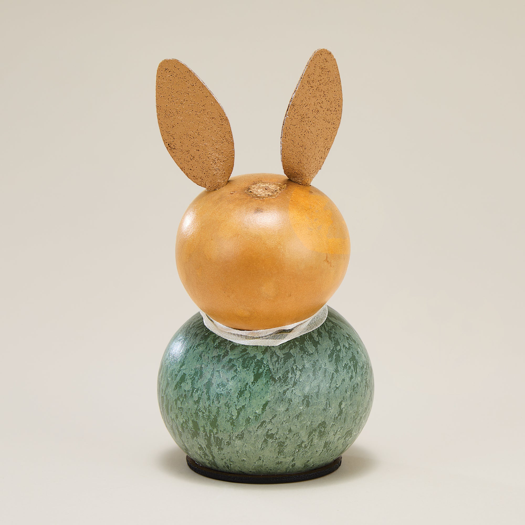 Handcrafted Bunny Gourd Luminary, Lana