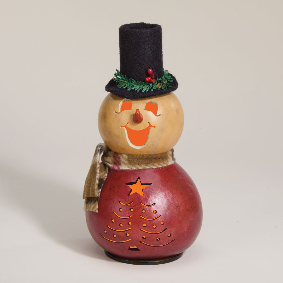 Noel The Snowman Luminary Gourd (Preorder)