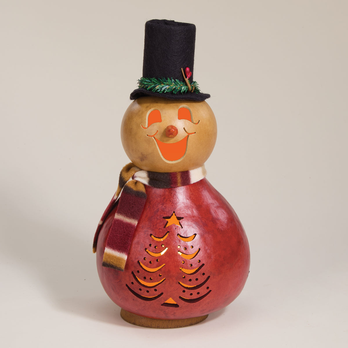 Nicolas The Snowman Luminary Gourd (Preorder)