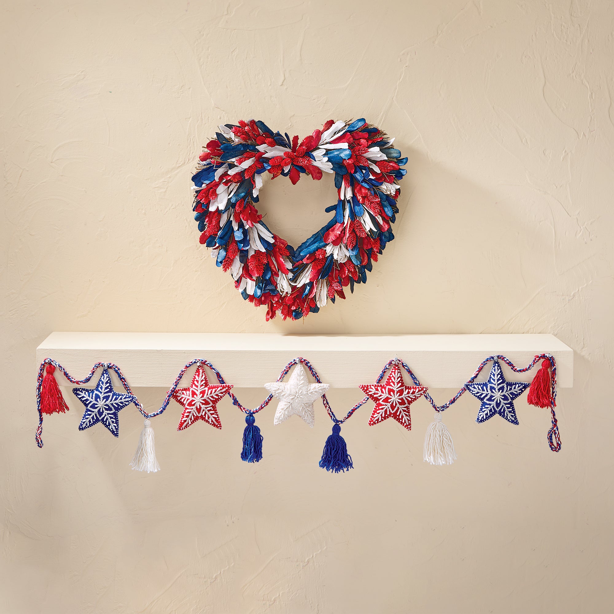 Americana Star & Tassel Garland