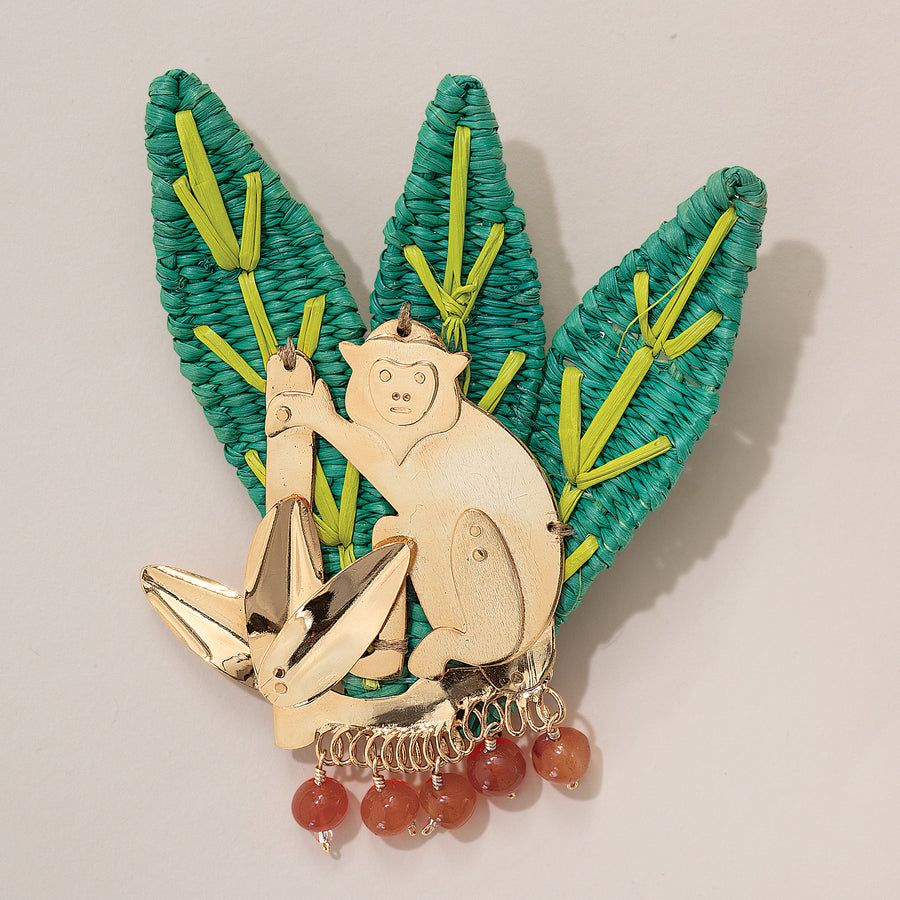 Monkey Business Brooch