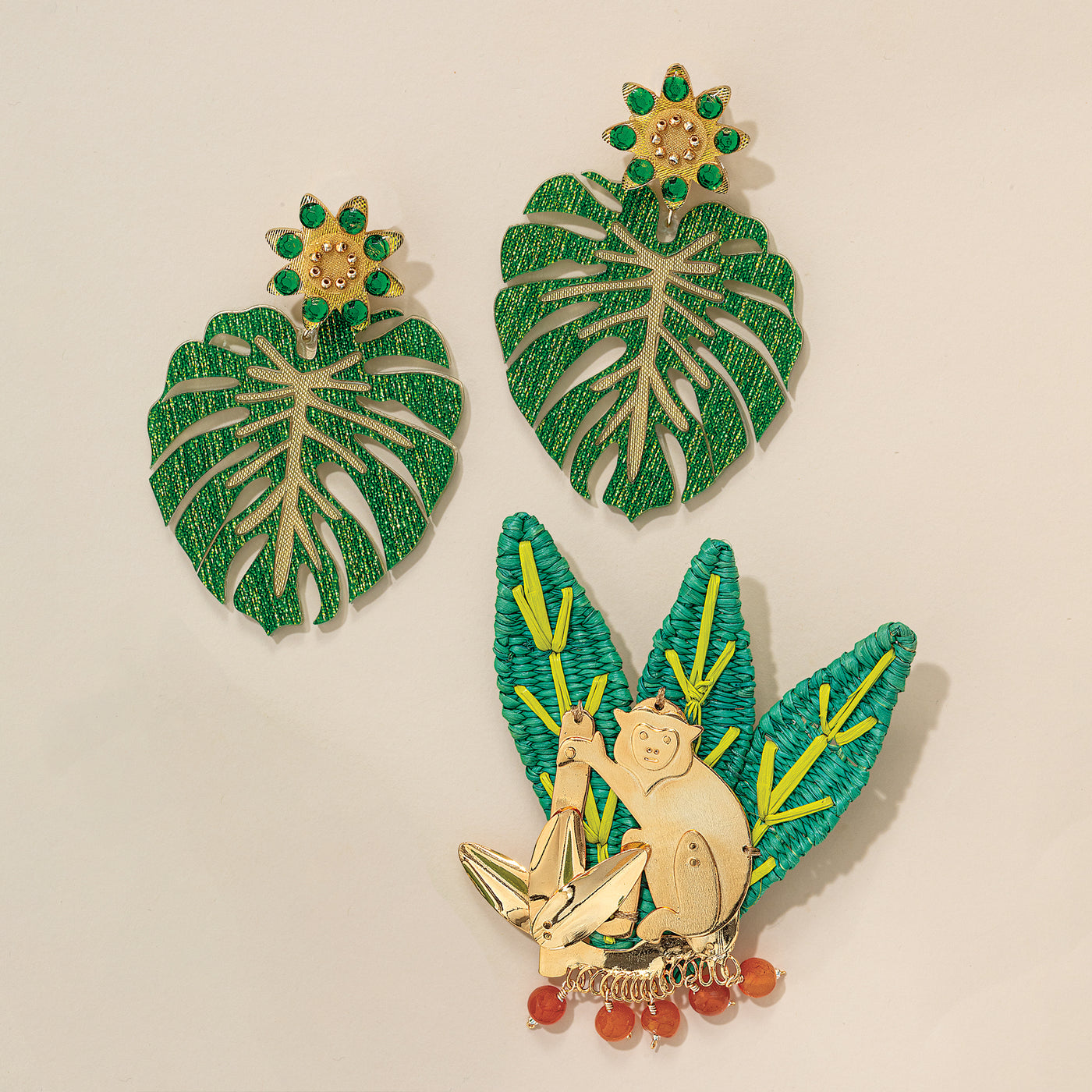 Monkey Business Brooch
