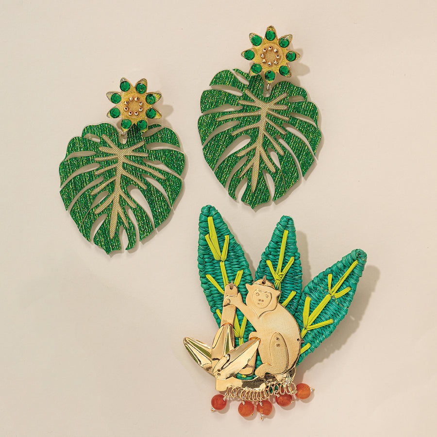 Monkey Business Brooch