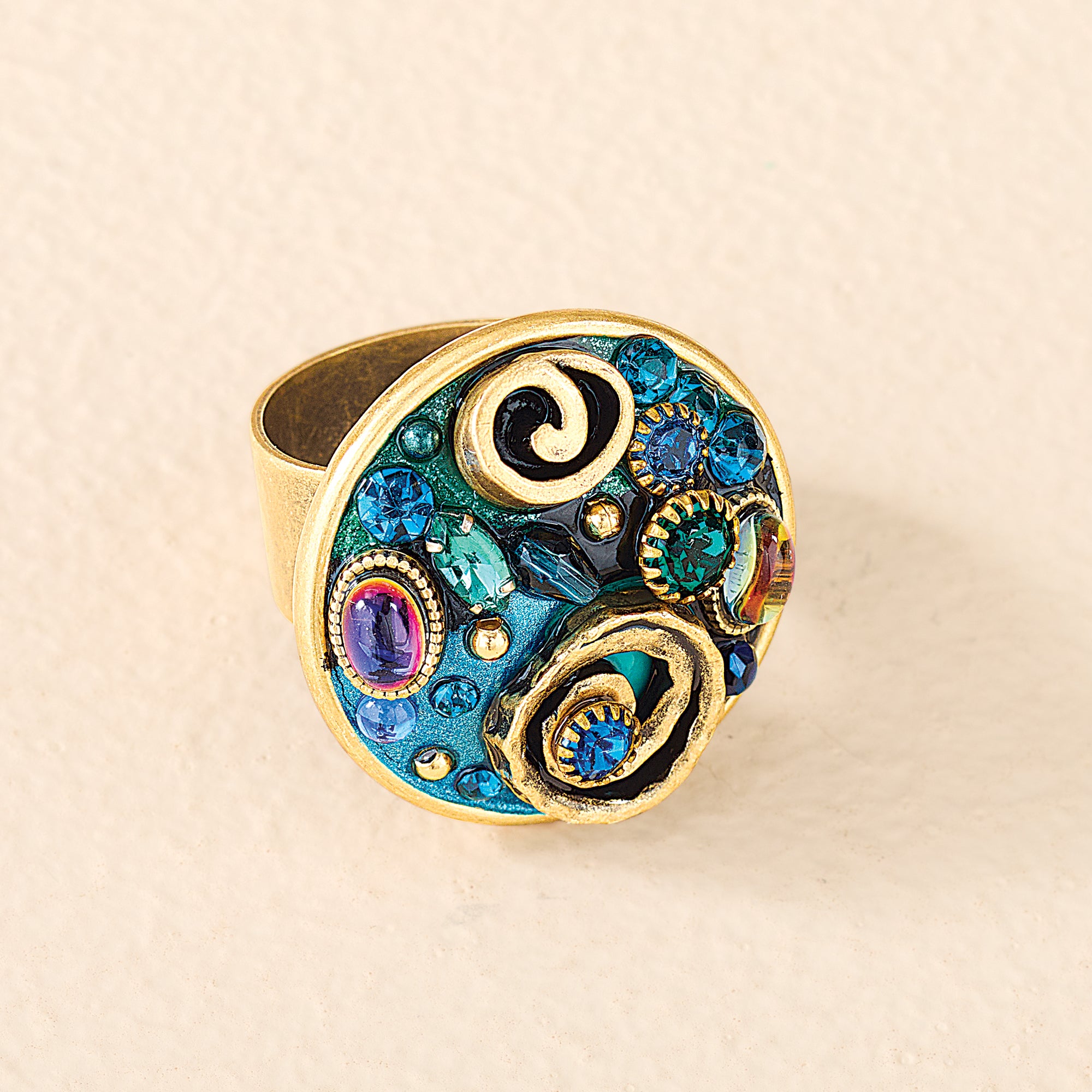 Cabochons & Crystals Ring