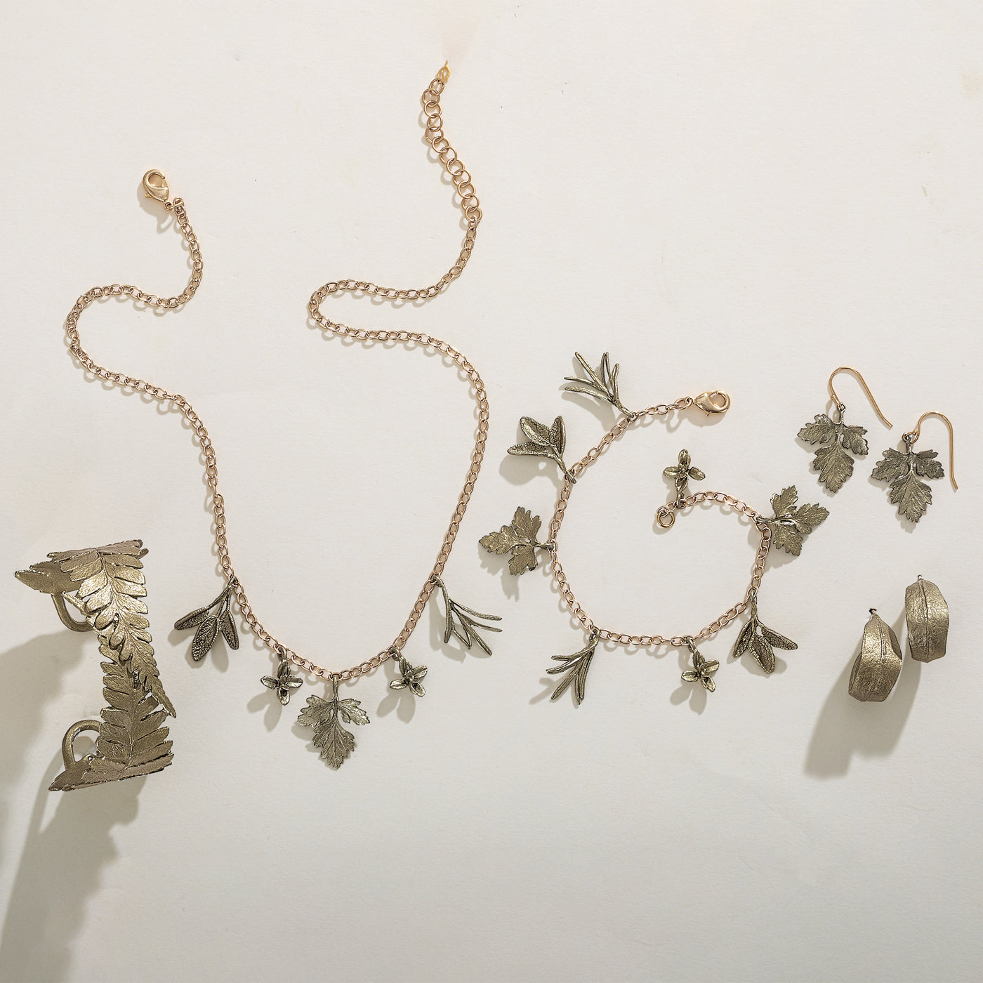 Touches Of Spice Eucalyptus Hoop Earrings (Preorder)