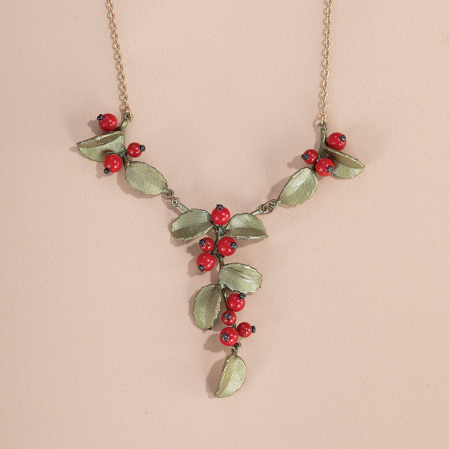 Nostalgic Holly Berry Necklace (Preorder)
