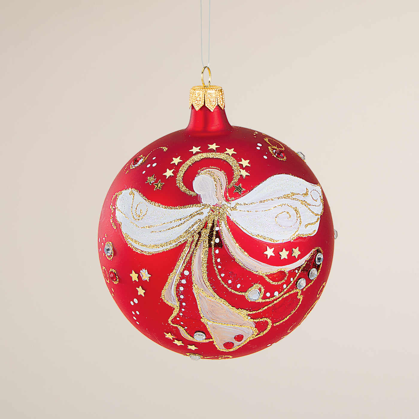 Hand-Painted Lago Di Como Holiday Angel Ornament (Preorder)