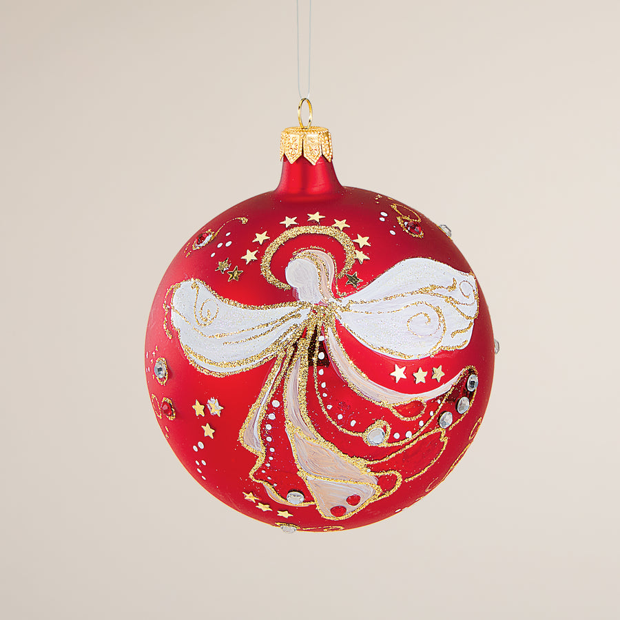 Hand-Painted Lago Di Como Holiday Angel Ornament (Preorder)