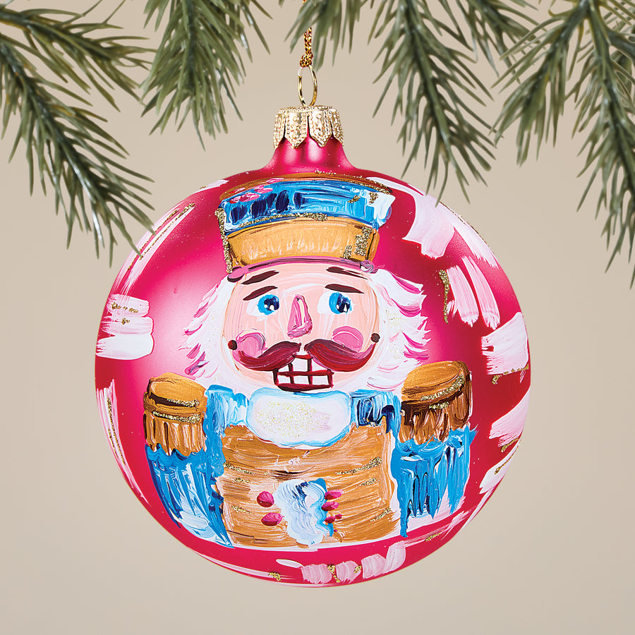 Hand-Painted Lago Di Como Red Nutcracker Ornament (Preorder)