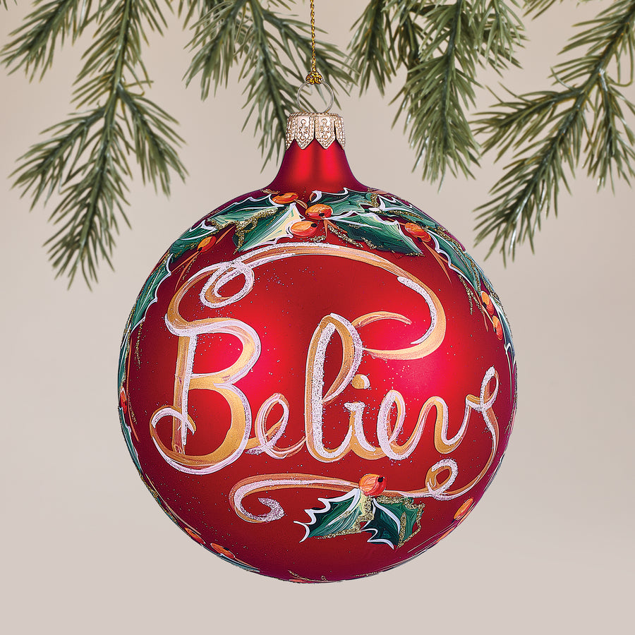 Believe Lago Di Como Ornament