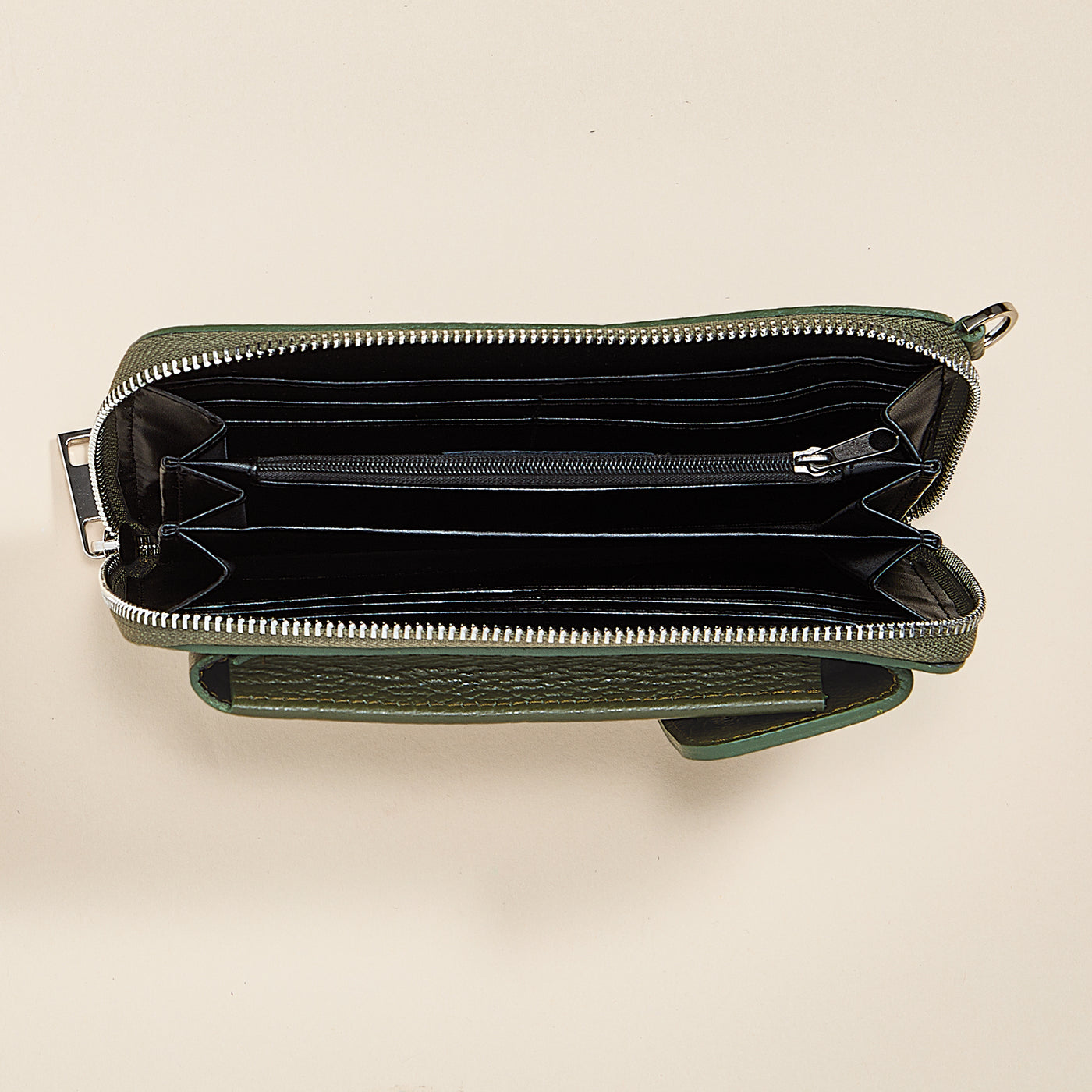 Palermo Evergreen Italian Leather Cellphone Crossbody