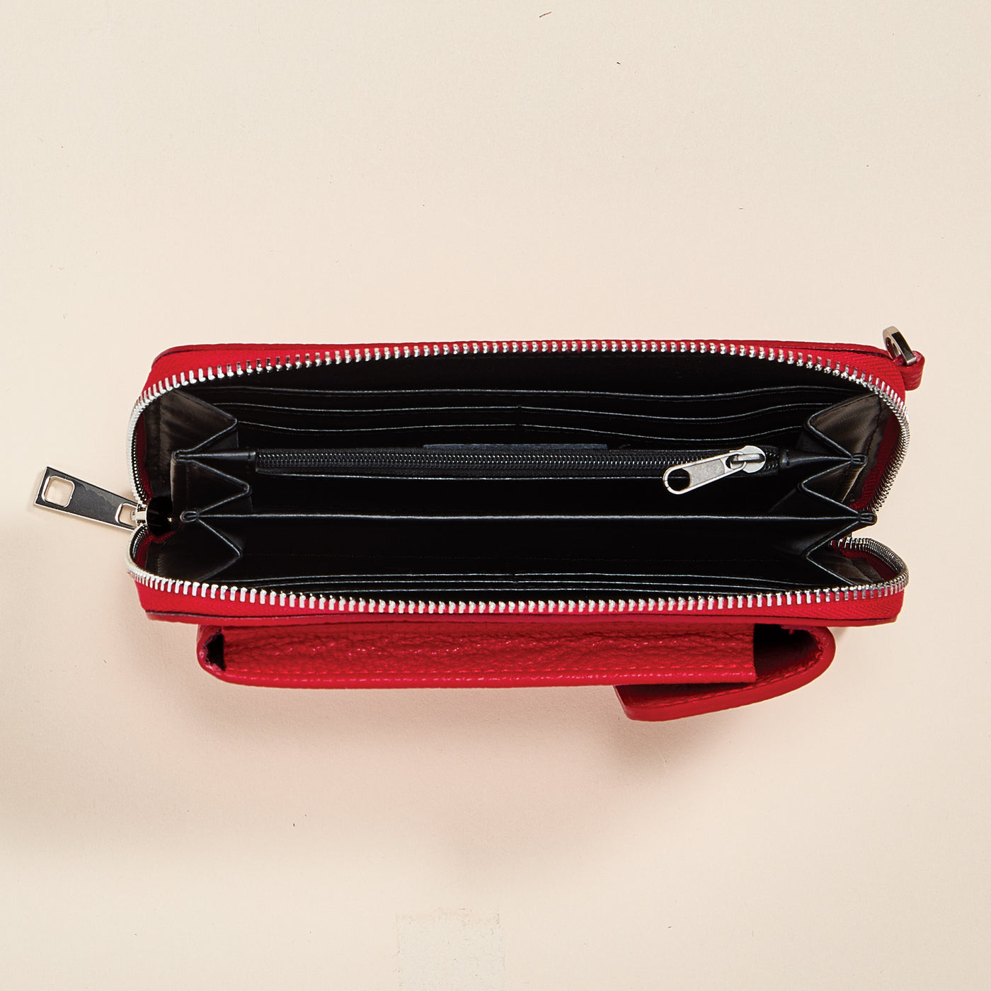 Palermo Cherry Italian Leather Cellphone Crossbody