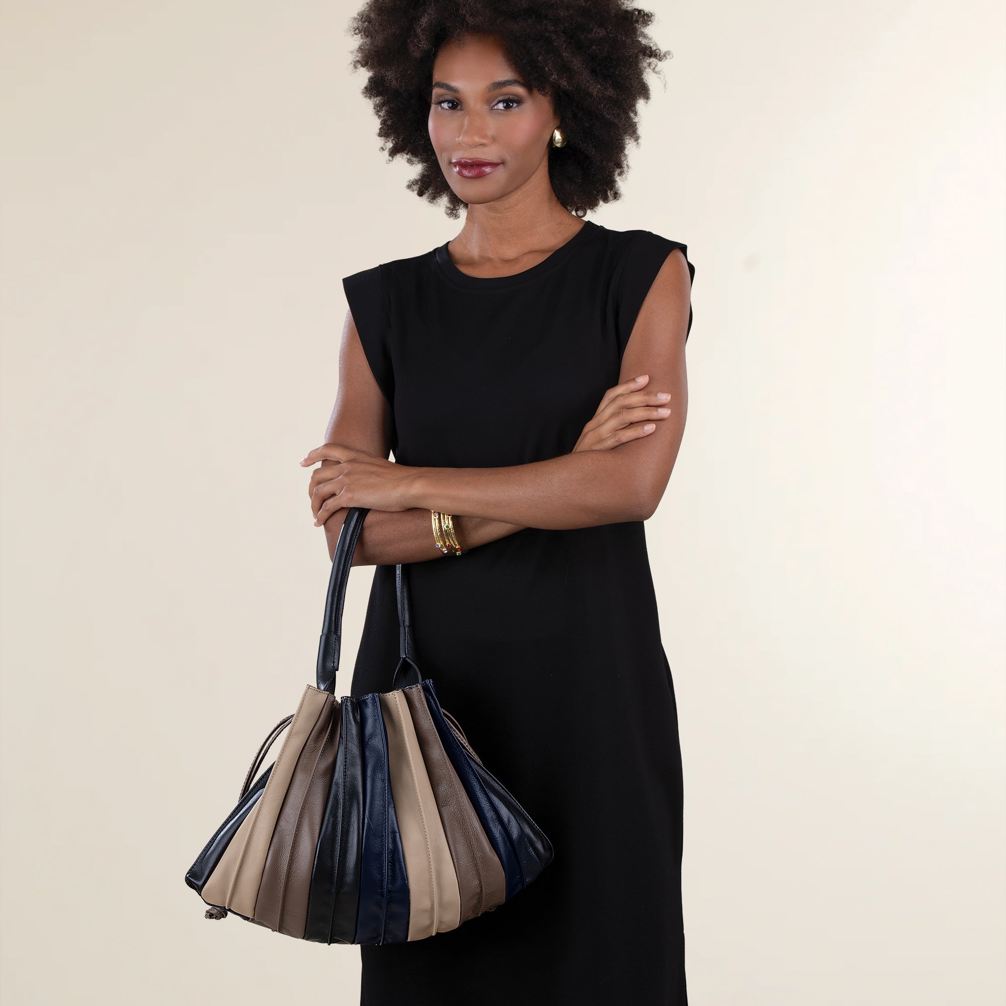 Corno Grande Chic Neutrals Italian Leather Handbag