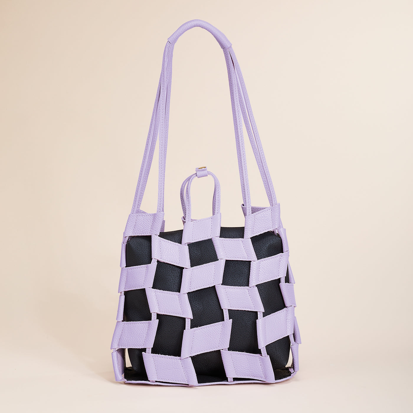 Monterosso Lilac Italian Leather Hobo Bag