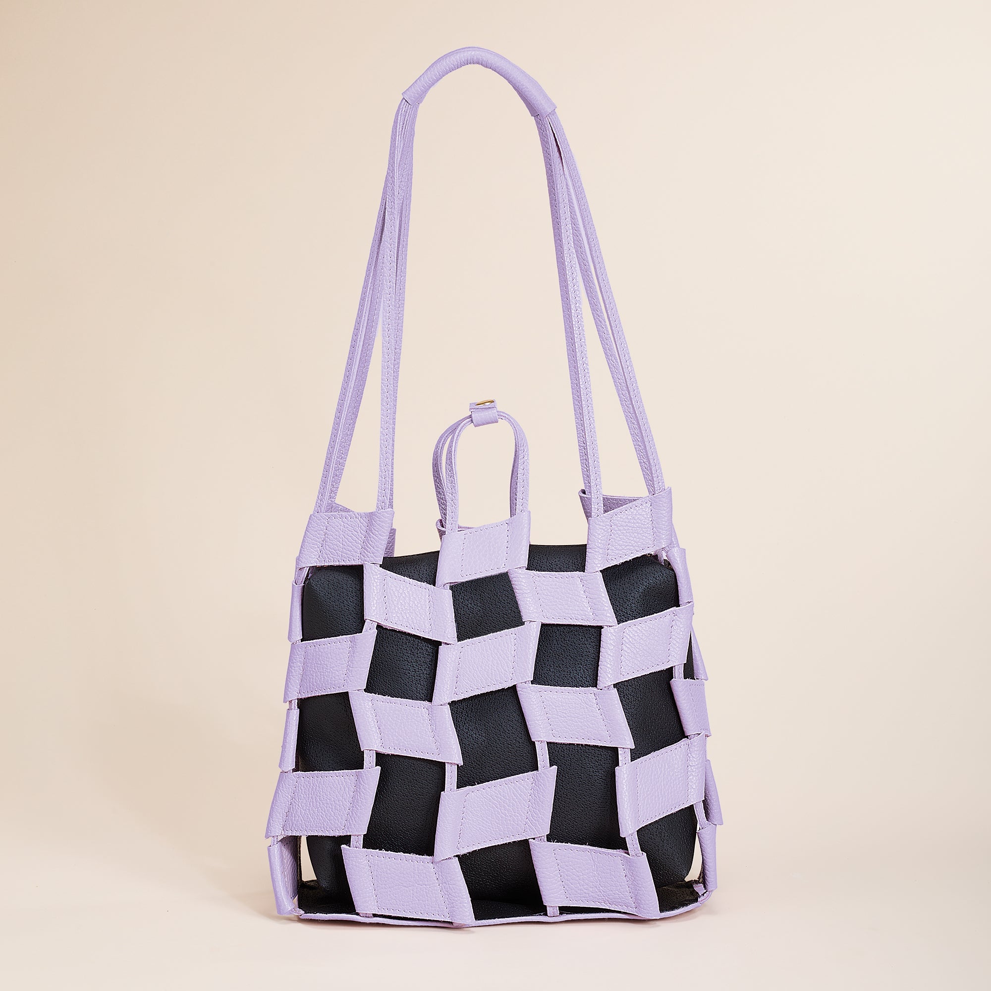 Monterosso Lilac Italian Leather Hobo Bag