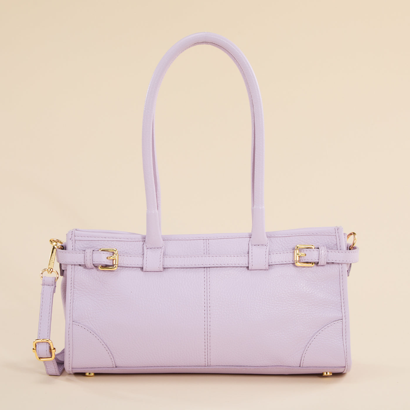 Lerici Lavender Italian Leather Satchel