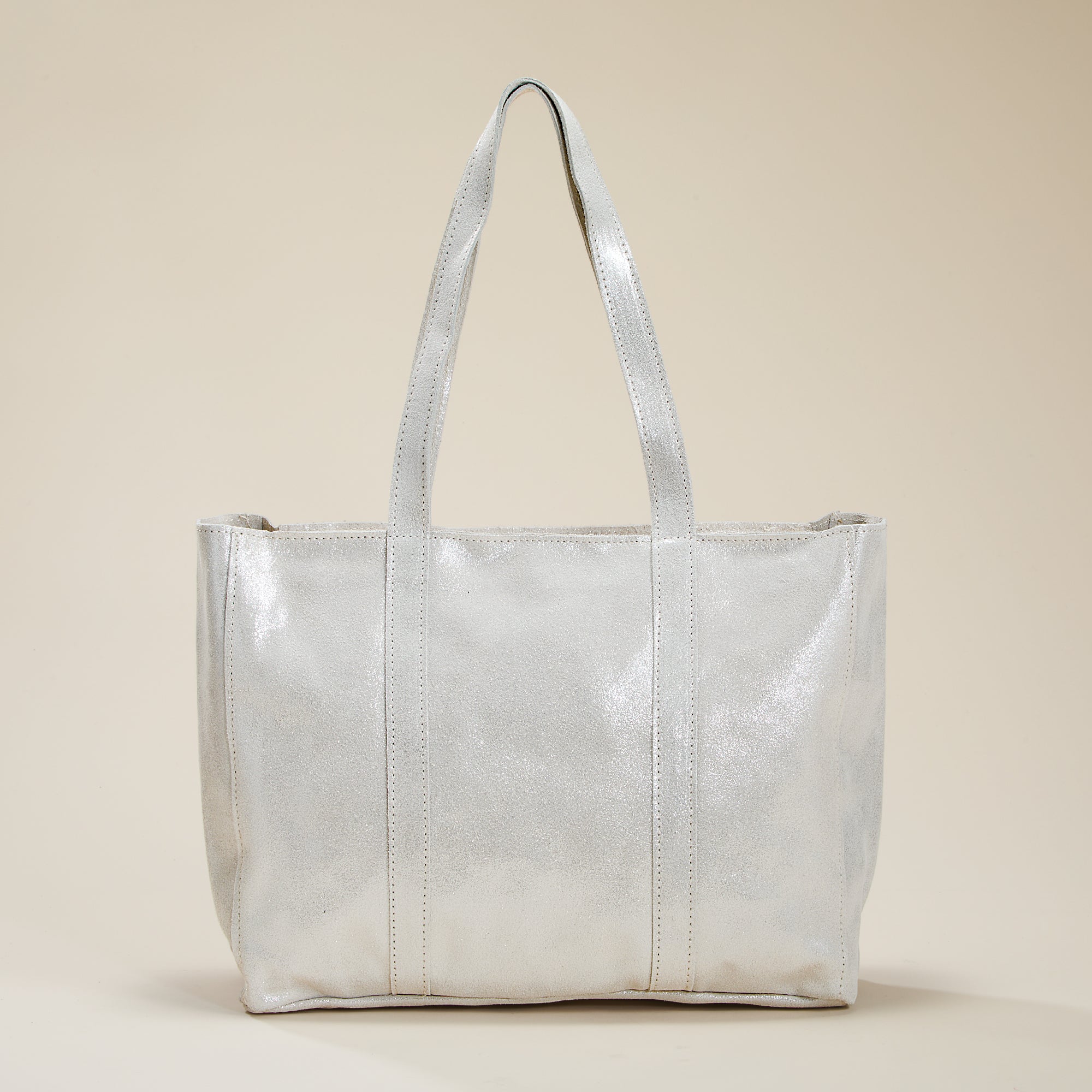 Alassio Metallic Suede Tote