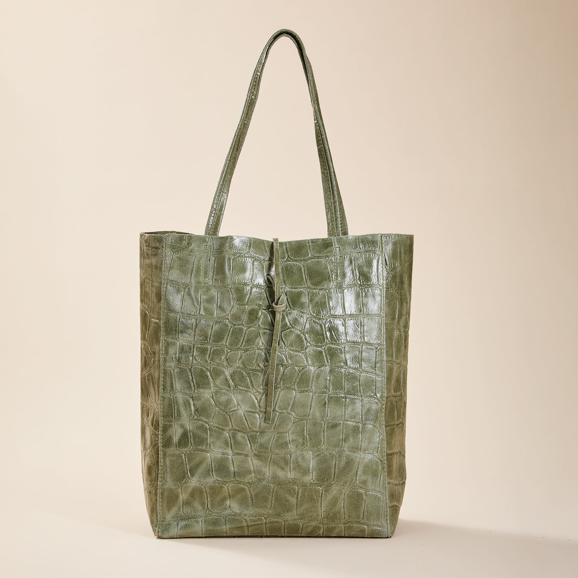 Francesca Black Italian Leather Tote | Uno Alla Volta