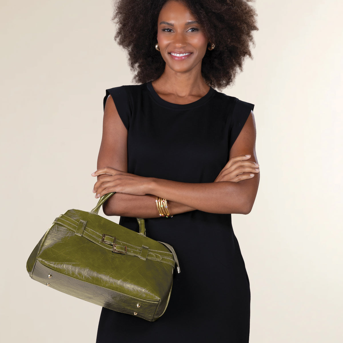 Dorsoduro Italian Leather Belted Satchel (Preorder)