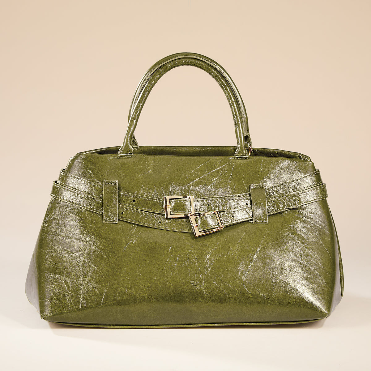 Dorsoduro Italian Leather Belted Satchel (Preorder)